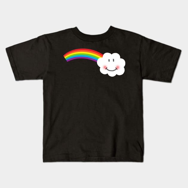 Happy Rainbow Kids T-Shirt by RavenclawIsBlueAndBronze